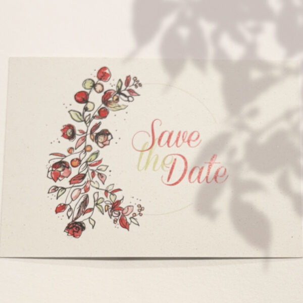 Save the date Collection Couronne champêtre