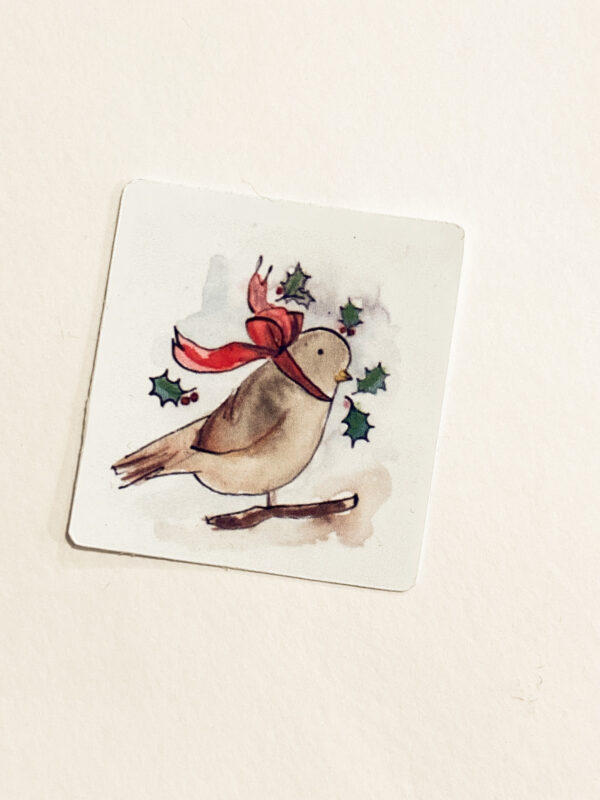 Sticker Oiseau de Noël